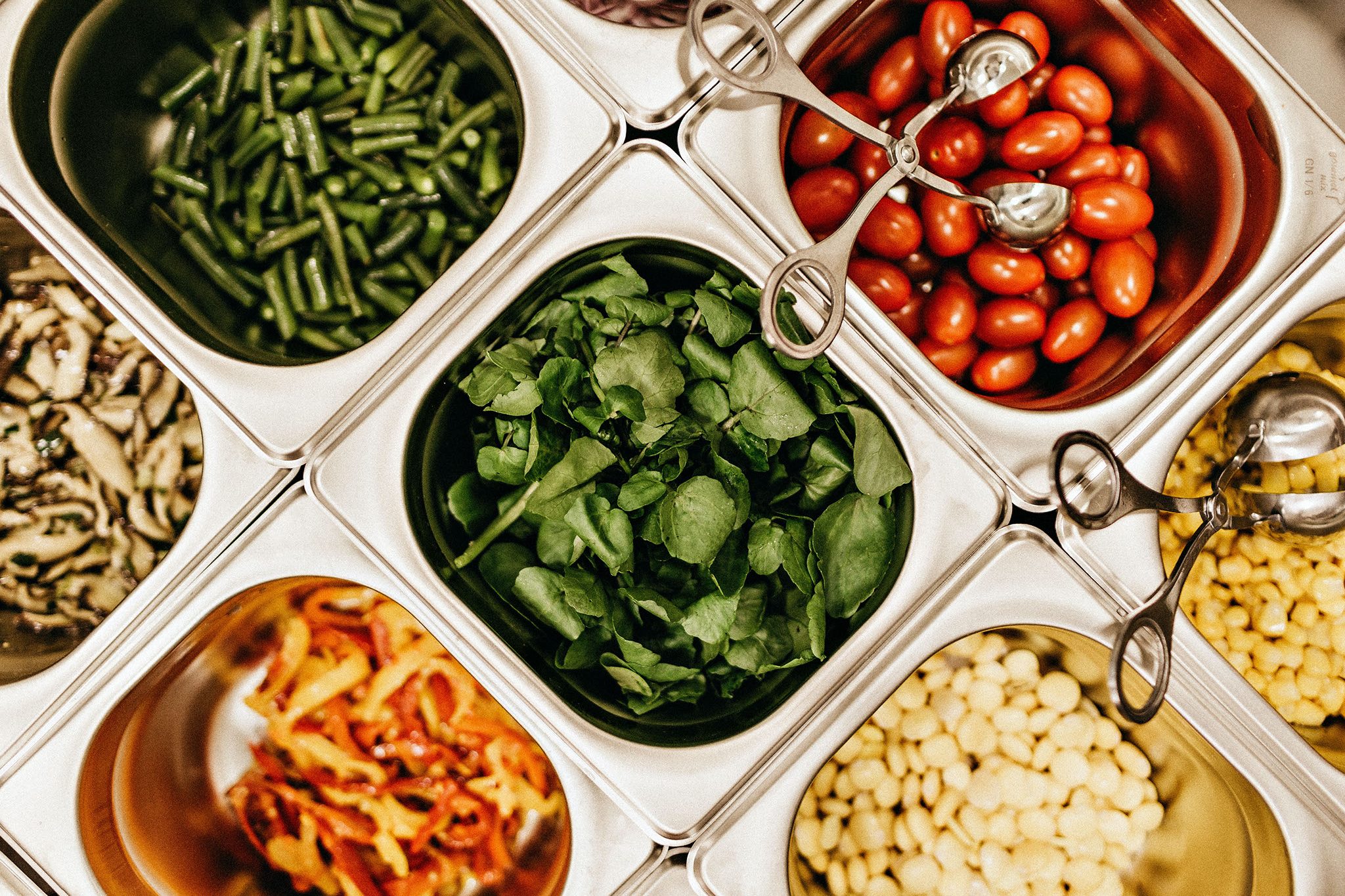 Selection of food available in the school canteen